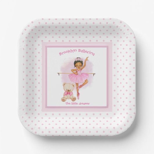 Ballerina Baby Roze Bord (Voorkant)