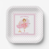 Ballerina Baby Roze Bord (Voorkant)