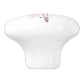 Ballerina ballet art rose poignée de porte (Côté)