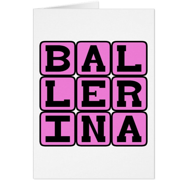 Ballerina, Ballet Dancer (Voorkant)
