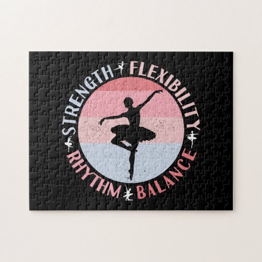 Ballerina Ballet Dancer - Mindsetwaarden Legpuzzel (Horizontaal)