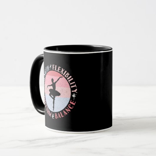 Ballerina Ballet Dancer - Mindsetwaarden Mok (Voorkant links)