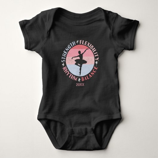 Ballerina Ballet Dancer - Mindsetwaarden Romper (Voorkant)
