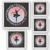 Ballerina Ballet Dancer - Mindsetwaarden Sticker (Voorkant)
