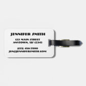 Ballerina Ballet Dancer Persoonlijk Neon Tutus Bagagelabel (Achterkant horizontaal)