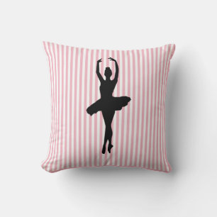 Ballerina Ballet Dancer Stripe Sierkussen