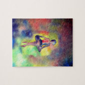 Ballerina, Ballet Dancer Waterolro Art Legpuzzel (Horizontaal)