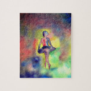Ballerina, Ballet Dancer Waterolro Art Legpuzzel