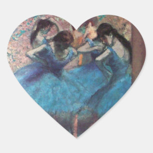 BALLERINA BALLET DANCERS IN BLAUW HART STICKER