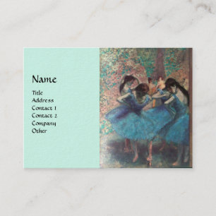 BALLERINA BALLET DANCERS IN BLAUW VISITEKAARTJE