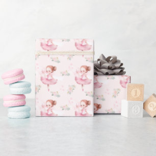 Ballerina ballet meisje verjaardag cadeau inpakpap cadeaupapier