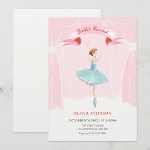 Ballerina ballet recital kaart