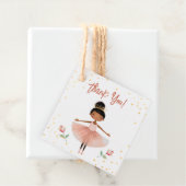 Ballerina Ballet Roze Kinderen Verjaardag Bedankjes Labels (In situ)