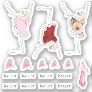 Ballerina ballet schoenen meisjes dagschool sticker