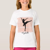 Ballerina Ballet Silhouette T-shirt (Voorkant)