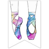 Ballerina Ballet Verjaardagsfeest Vlaggetjes (Eerste vlag)