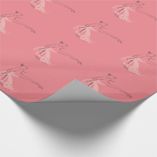 Ballerina balletdanser cadeaupapier (Hoek)