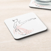 Ballerina balletdanser drankjes onderzetter (Linkerzijde)