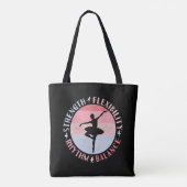 Ballerina Balletdanser - Mentaliteit Waarden Draagtas (Achterkant)