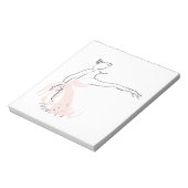 Ballerina balletdanser notitieblok (Gedraaid)