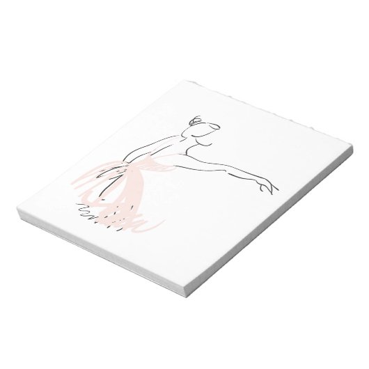 Ballerina balletdanser notitieblok (Gedraaid)