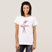 Ballerina, balletdansgeschenken, kaarten, shirten t-shirt (Voorkant volledig)