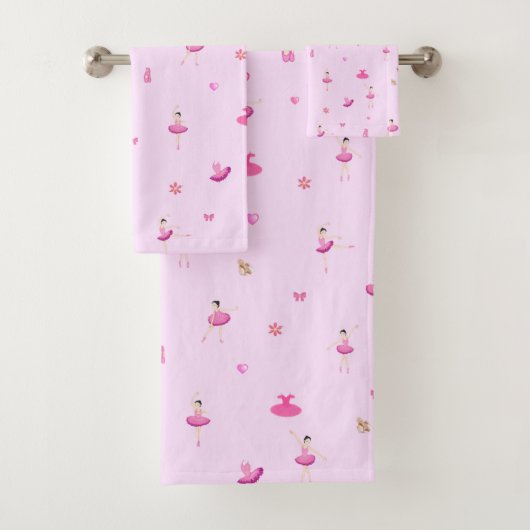 Ballerina Bath Towel Set Bad Handdoek (Insitu)