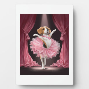Ballerina Beagle � Grappige Hondendans Fotoplaat