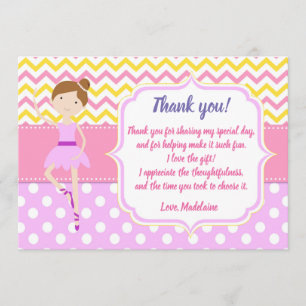 Ballerina Birthday Bedankt voor je creditcard