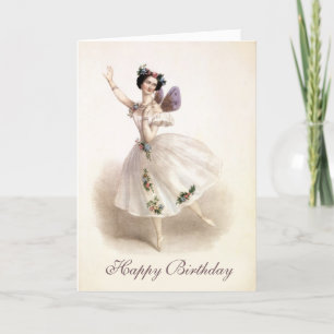 Ballerina Birthday Card Kaart
