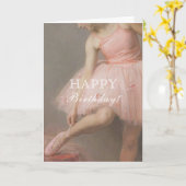 Ballerina Birthday Kaart (Gele Bloem)
