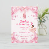 Ballerina Birthday Kaart (Staand voorkant)