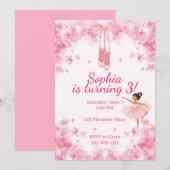 Ballerina Birthday Kaart (Voorkant / Achterkant)