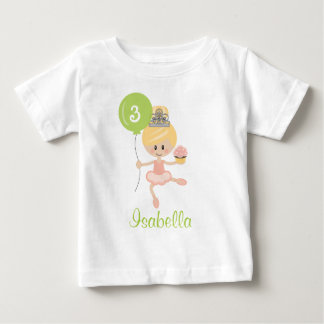 Ballerina Birthday Toddler T-shirt Blonde