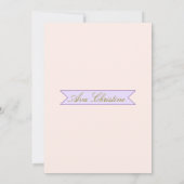 Ballerina Birthday Uitnodiging (Achterkant)