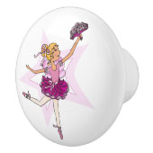 Ballerina blonde fille ballet art rose poignée de (Droite)