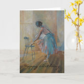 Ballerina Bonne Carte Anniversaire (Fleur jaune)