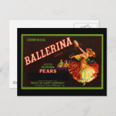 Ballerina Briefkaart (Voorkant / Achterkant)