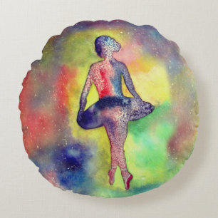Ballerina Brushed Polyester Round gootzitting Rond Kussen