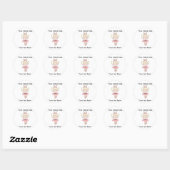 Ballerina Bunny Ronde Sticker (Vel)