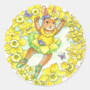 Ballerina Bunny Stickers