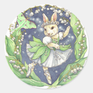 Ballerina Bunny Stickers Lily van de vallei