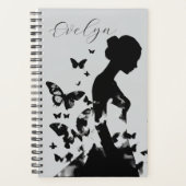 Ballerina & Butterflies Inspirational Quote Name (Devant)