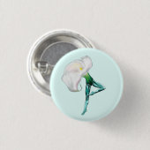Ballerina Calla Lily Ballet Dancer Button (Voorkant /achterkant)
