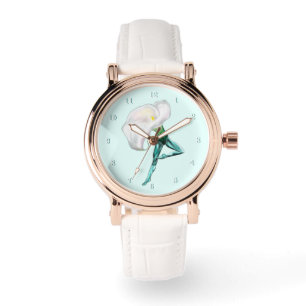 Ballerina Calla Lily Balletdanseres Horloge Cadeau