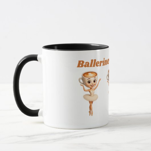 Ballerina Cappuccina Café Mug (Gauche)