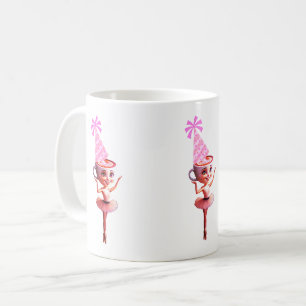 Ballerina Cappuccina in het verjaardagsfeest Pet Koffiemok