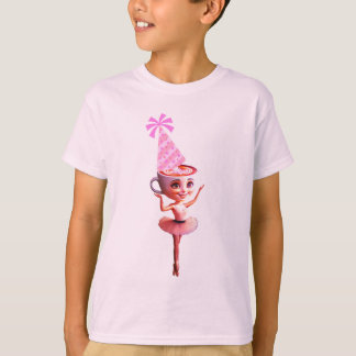 Ballerina Cappuccina in het verjaardagsfeest Pet T-shirt