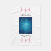 Ballerina couverture polaire avec nom personnalisé (Devant)