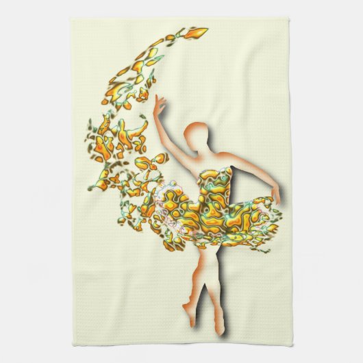 Ballerina Cuisine Serviette Ballet Danseuse Fille (Vertical)